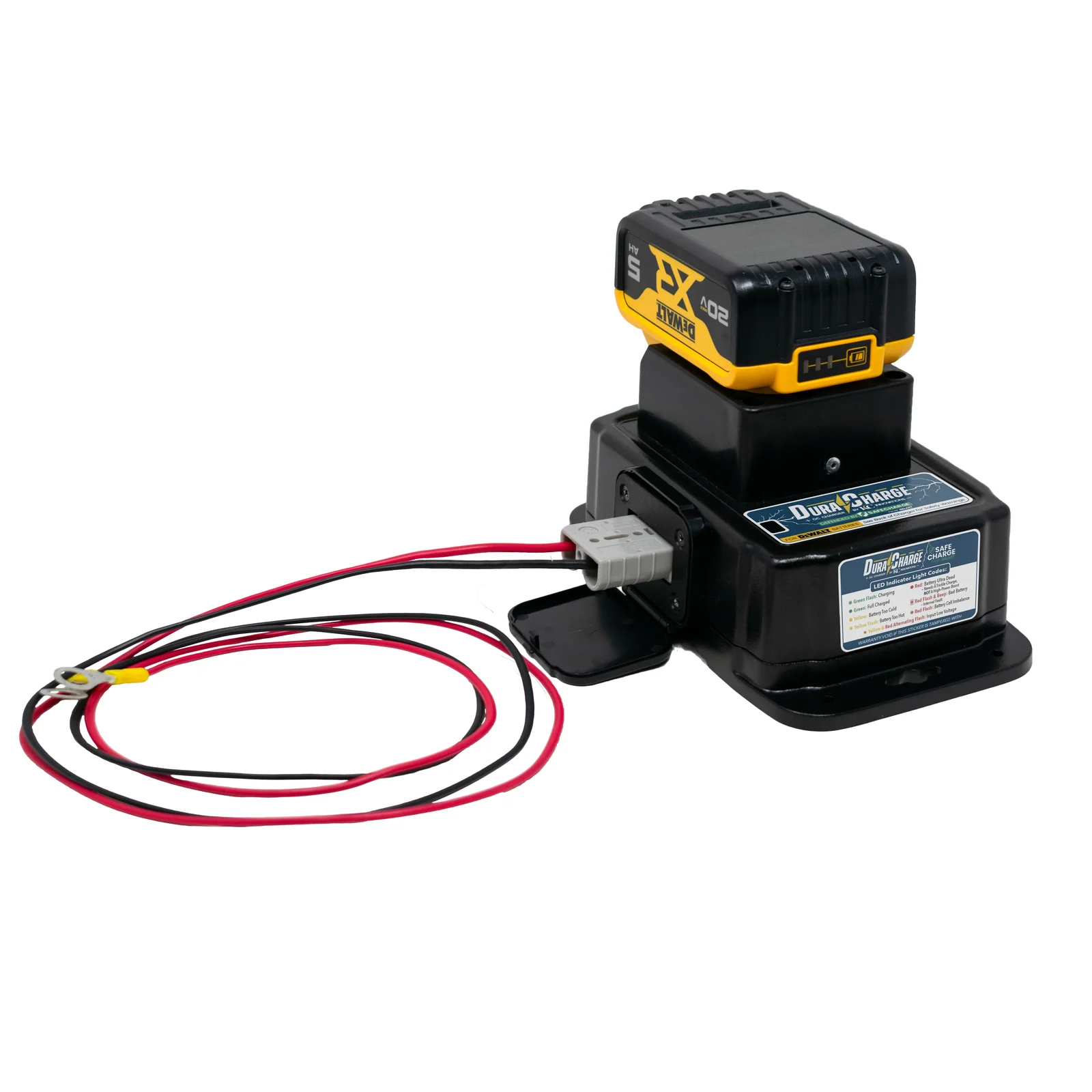 DuraCharge Dewalt DC Charger, 10.5 - 60V Input, Output 6.25A