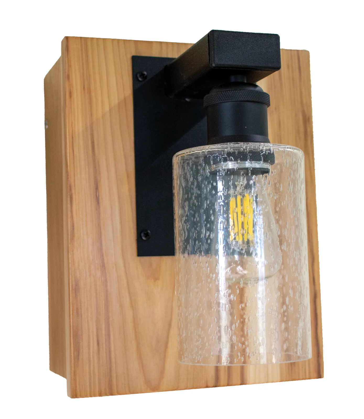 Mini-Glo Wall Light with Pullchain Switch, Natural Finish
