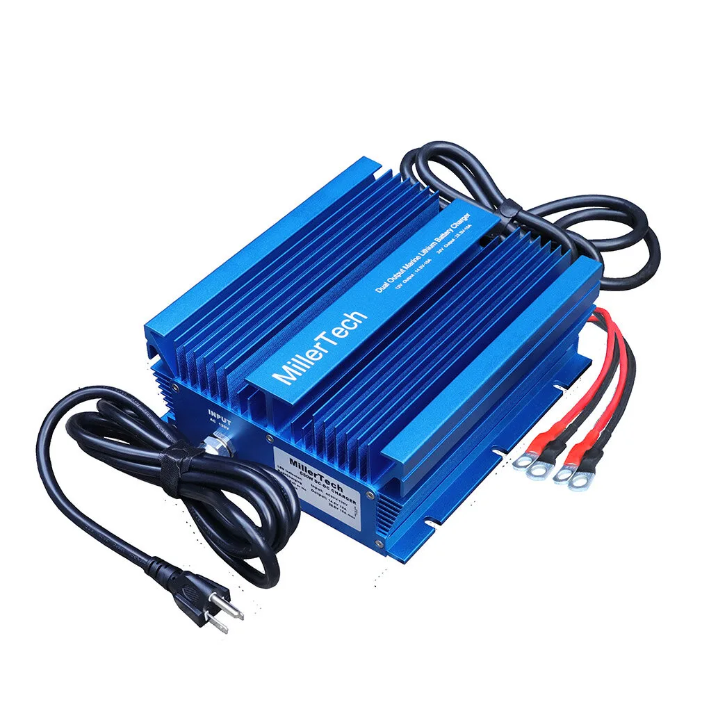 Marine Dual-Bank LiFePO4 Charger