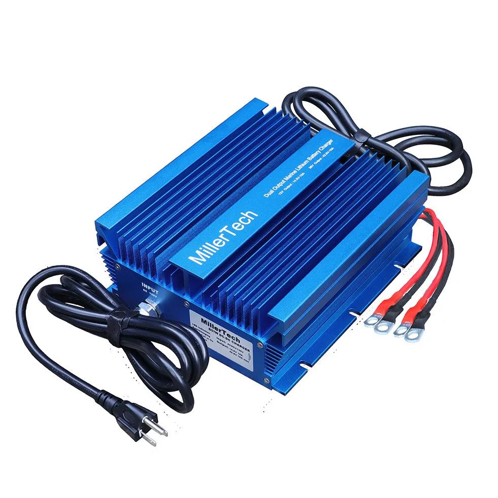 Marine Dual-Bank LiFePO4 Charger