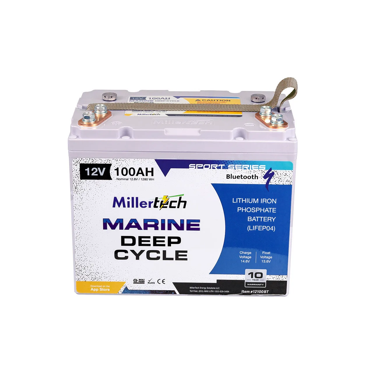 MillerTech Sport Series G24 12V 100Ah Battery — MT-12100-G24