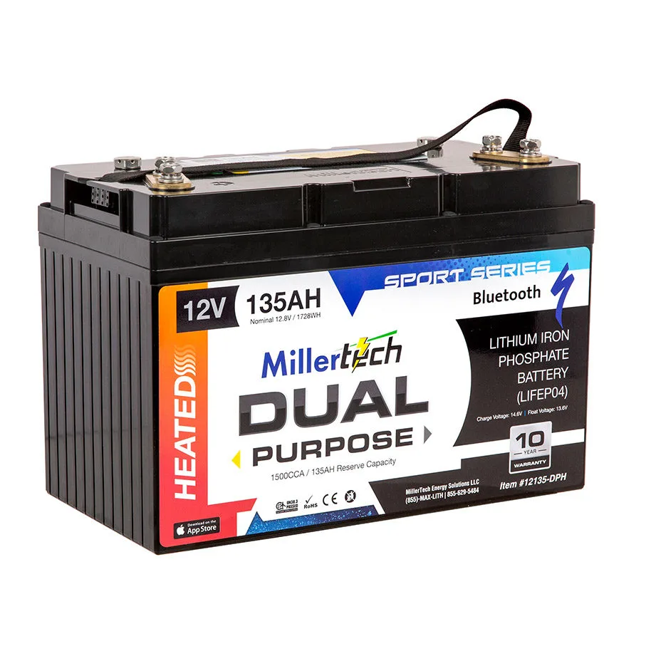 Marine Cranking Battery - Heated