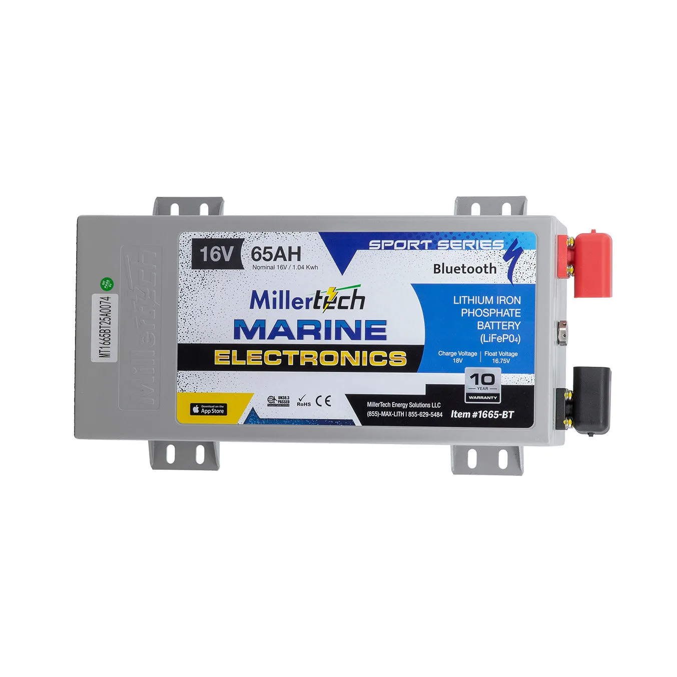 MillerTech Sport Series 16V 65Ah Battery — MT-1665-BT