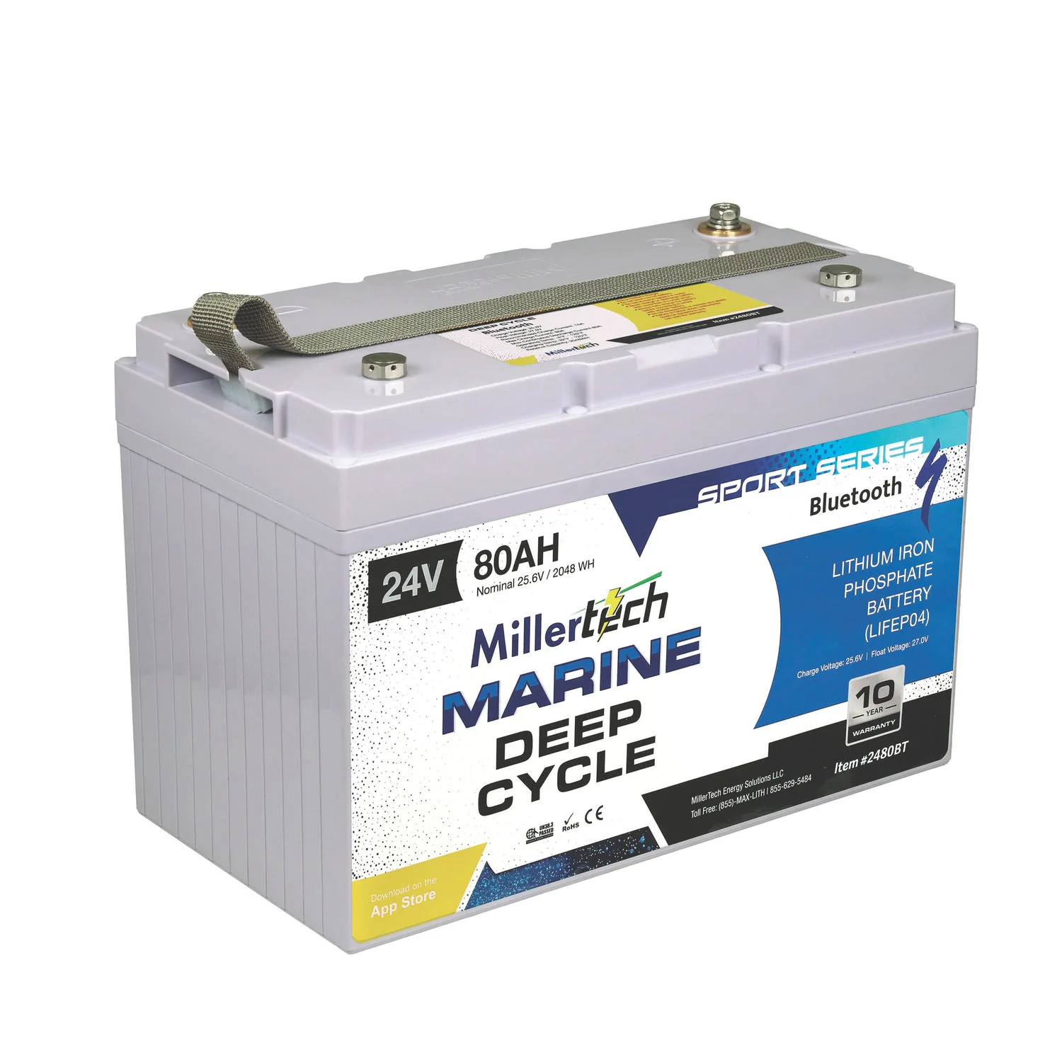 MillerTech Sport Series 24V 80Ah Battery — MT-2480-BT