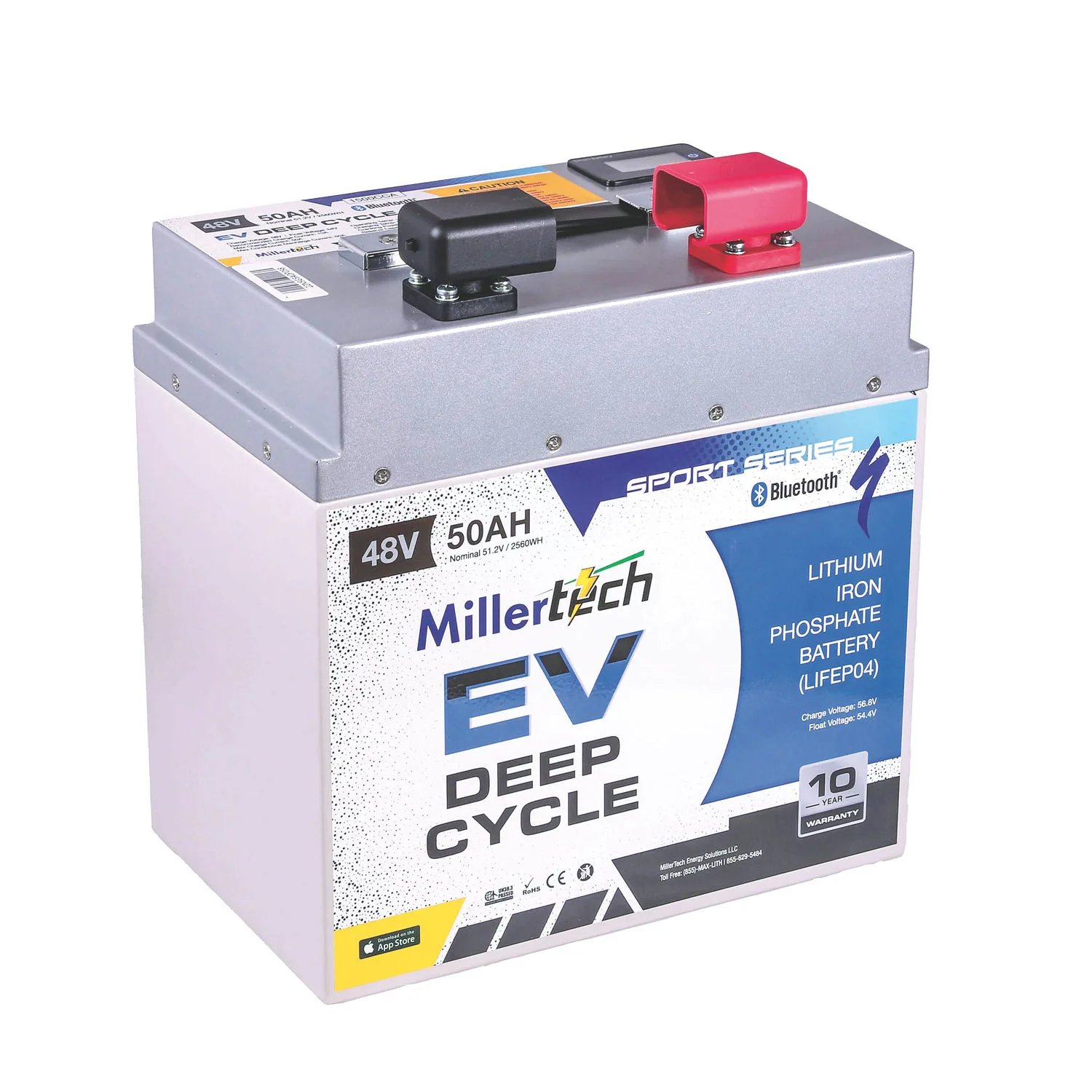MillerTech Sport Series 48V 50Ah Battery — MT-4850-BT