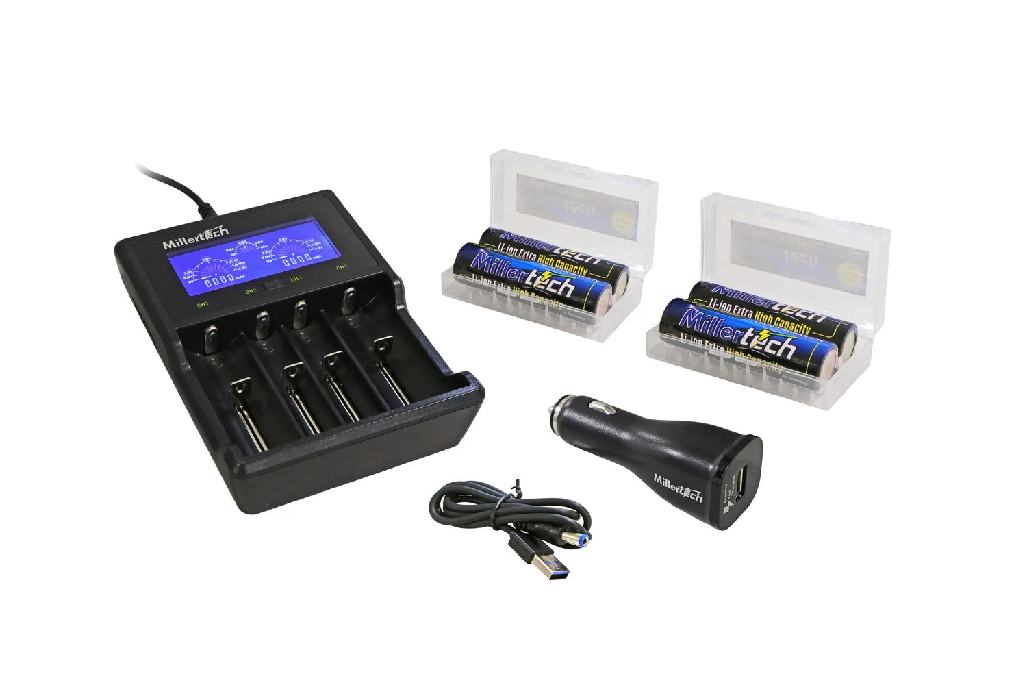 Supplement Pack 4x Battery and Charger