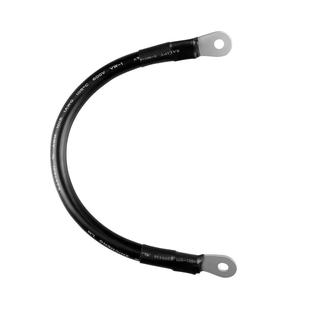 RBCCB12IN1 - Renogy 1AWG 12Inch Copper Battery Interconnect Cable for 5/16Inch Lugs