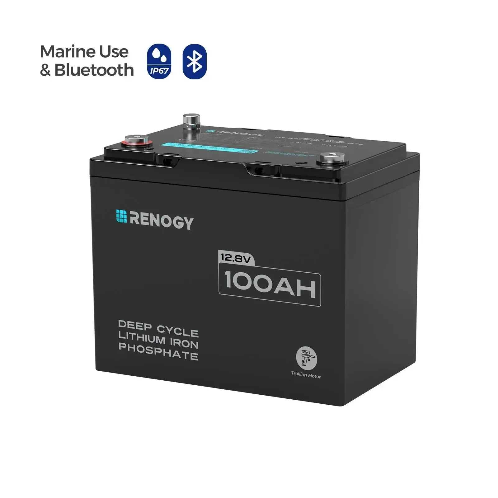 Renogy 12V 100Ah Trolling Motor Lithium Iron Phosphate Battery