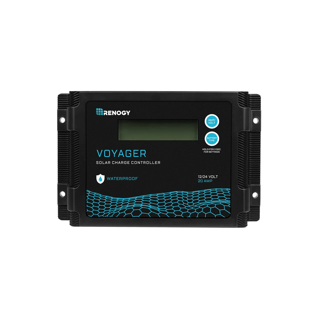 RCC20VOYP - Renogy New Edition Voyager 20A PWM Waterproof Solar Charge Controller, 20 Amp