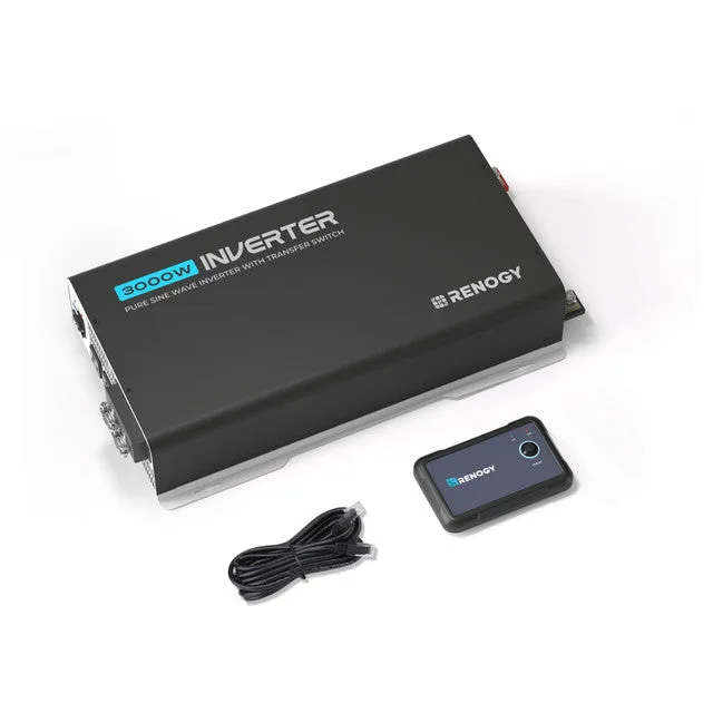 12V 2KW 120V Pure Sine Wave Battery Inverter With Transfer Switch