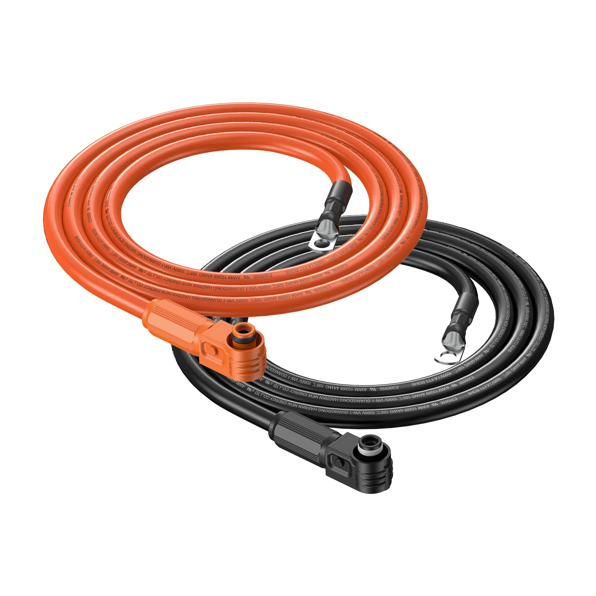 4 Gauge (4AWG) Battery to Inverter Cable for ALPHA 5 PRO (Orange & Black) | Choose Length