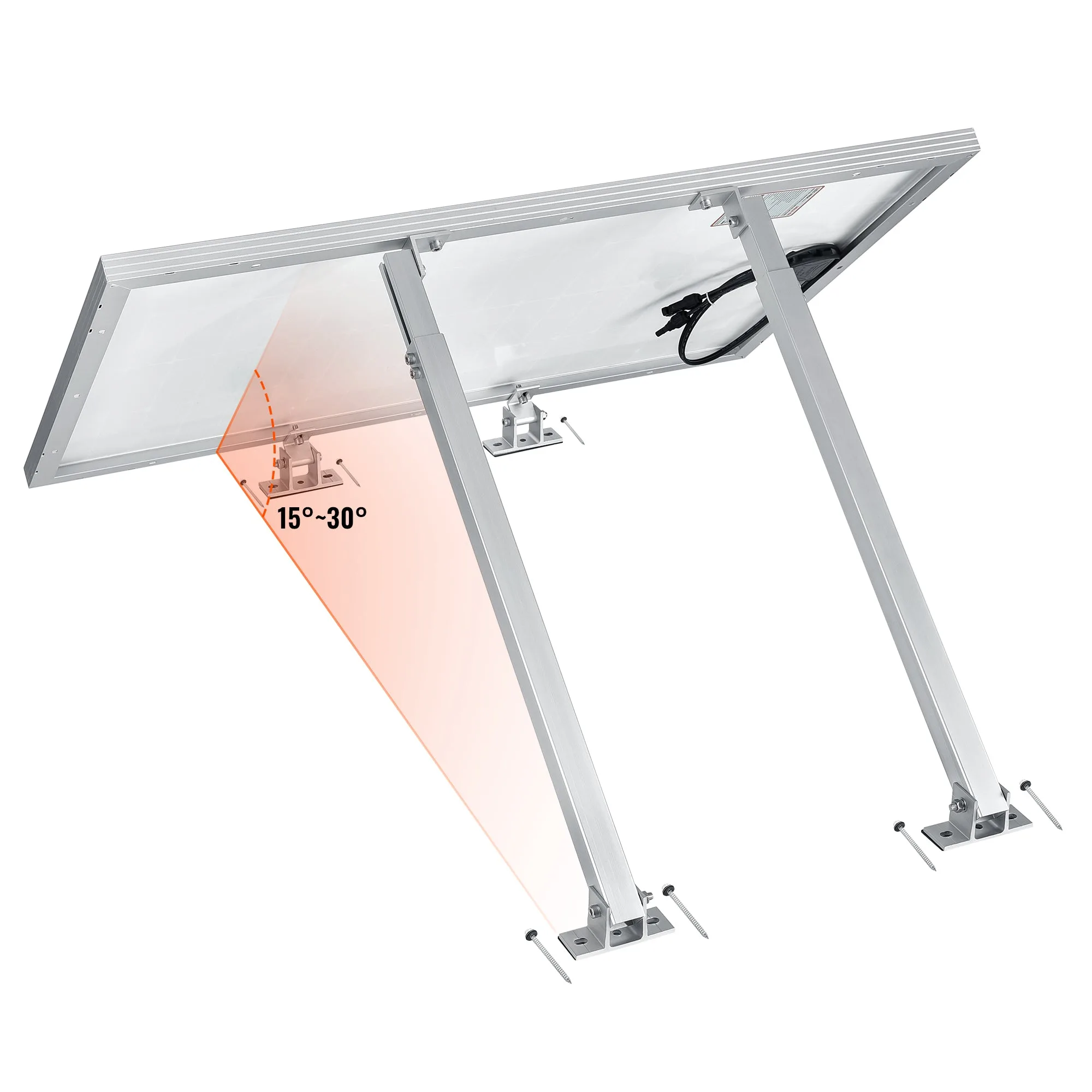 Tilt Mount | Adjustable Tilt Mount for Roofs and Flat Surfaces | Designed for RICH SOLAR MEGA Series Solar Panels | Easy to Install