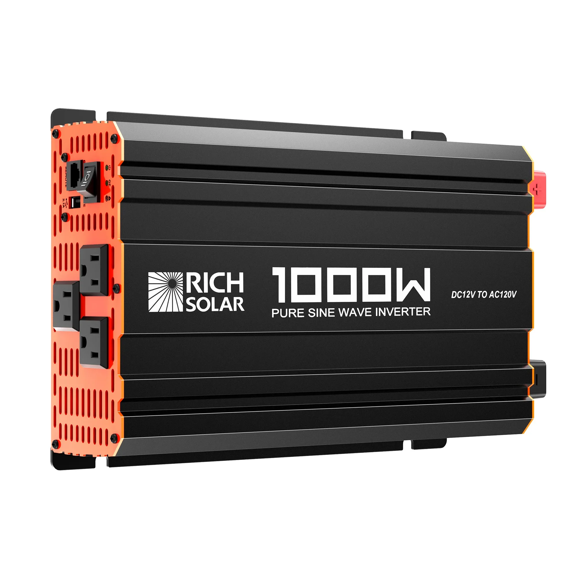 NOVA PURE 1K | 1000 Watt (1kW) 12 Volt Industrial Pure Sine Wave Inverter | Powerful 1000W 12V Off-Grid Inverter for RVs, Trailers, Campers, Vans, Trucks, Overlanders, Boats | Top Rated | UL 458 Certi