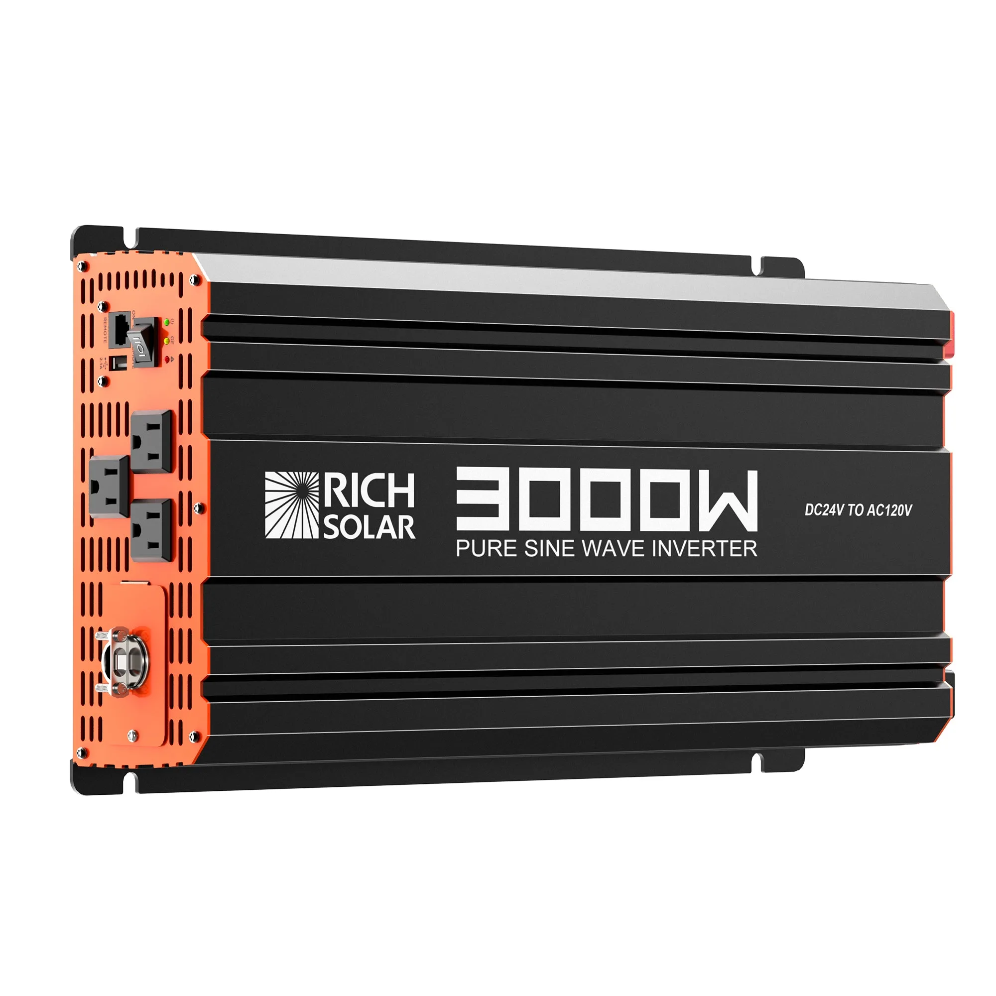 NOVA PURE MAX 3K | 3000 Watt (3kW) 24 Volt Industrial Pure Sine Wave Inverter | Premier 3000W 24V Off-Grid Inverter for RVs, Trailers, Campers, Vans, Trucks, Overlanders, Boats | #1 Ranked 24V Pure Si